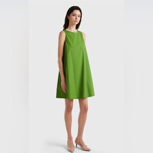 United Colors of Benetton, military green, trapeze dress,